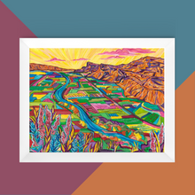 Load image into Gallery viewer, Palisade Rim Trail art print by Cori Ward Artwork