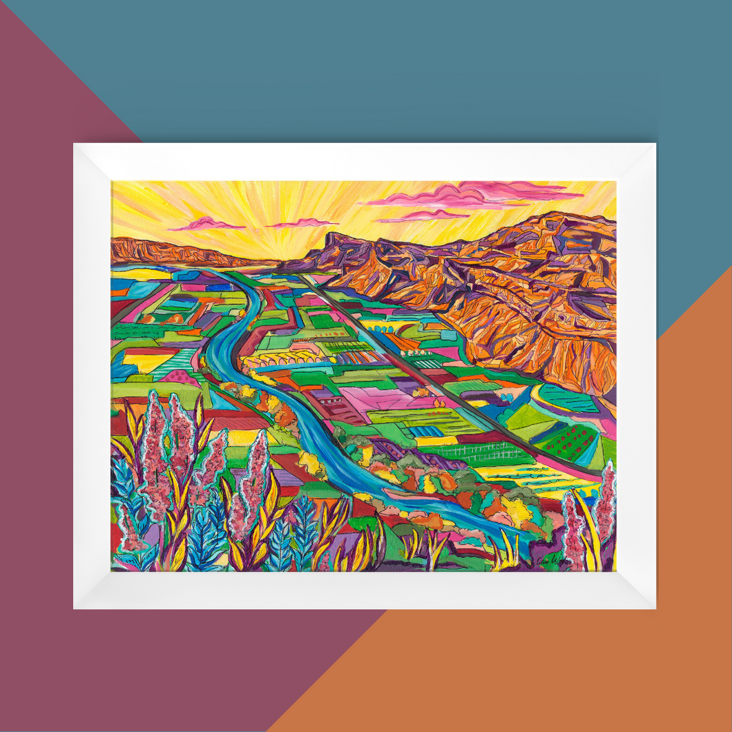 Palisade Rim Trail art print by Cori Ward Artwork